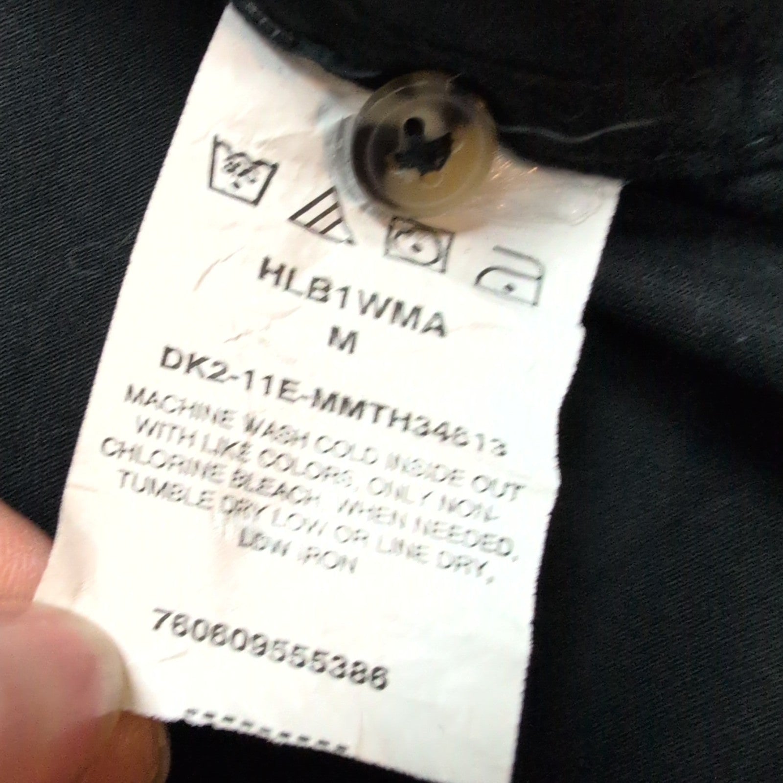 Chemise Wrangler Noire 100% Coton Manches Longues 2 Poches Rabat Taille M