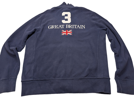 Veste zippée Polo Ralph Lauren Great Britain Bleu Marine Big Poney - Taille L