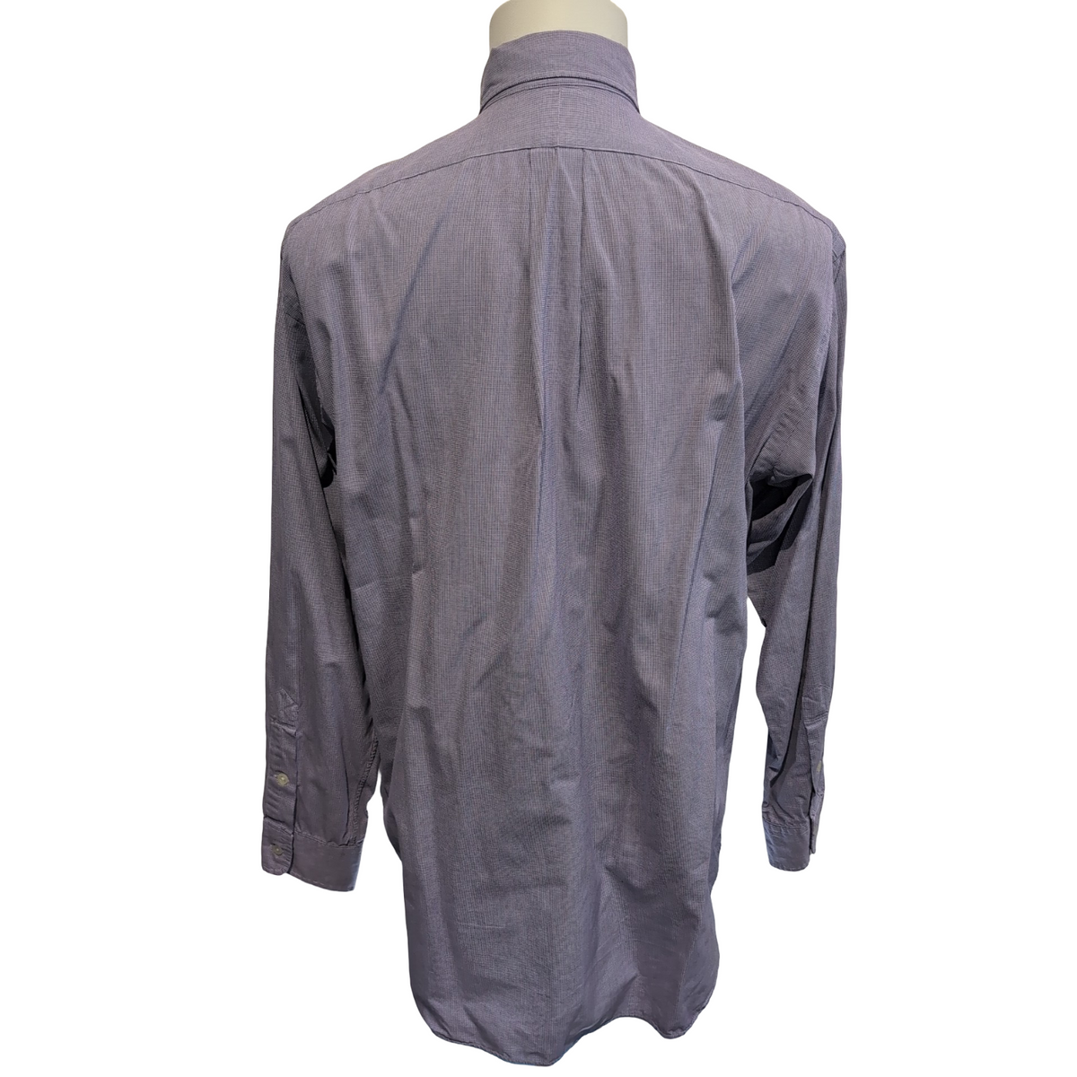 Chemise Ralph Lauren M Violet Bleu Fins Carreaux Manches Longues
