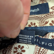 Chemise Tommy Hilfiger motifs fleurie marguerites taille M manches longues homme