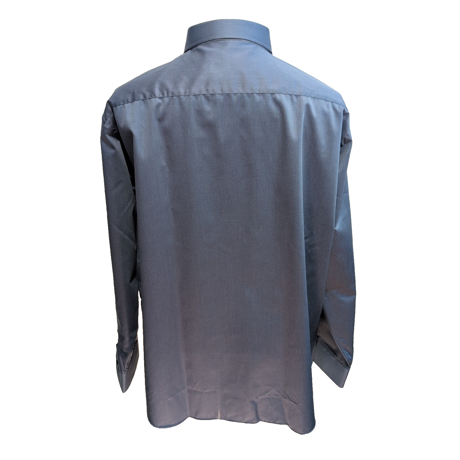 Chemise Ingram 2XL Bleu Uni 100% Coton Neuve Sans Étiquette Italie
