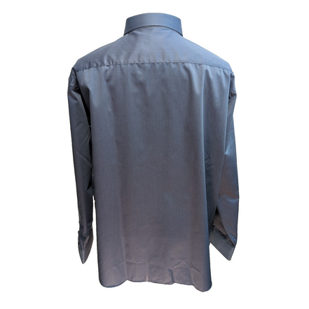Chemise Ingram 2XL Bleu Uni 100% Coton Neuve Sans Étiquette Italie
