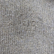 Pull Col Roulé Ralph Lauren (Lauren) femme Bleu Marine Soie Cachemire Taille XL