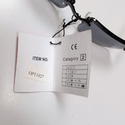 Lunettes de soleil Y2K Natur Optik Germany Métal Noir Brillant Branches fines