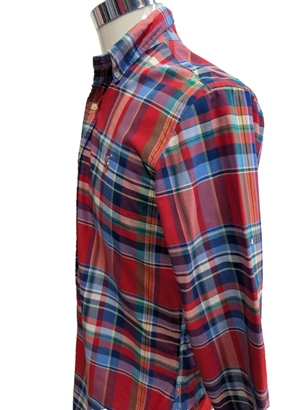 Chemise Ralph Lauren Shirt S Carreaux Multicolores Classic Fit Button Down QR