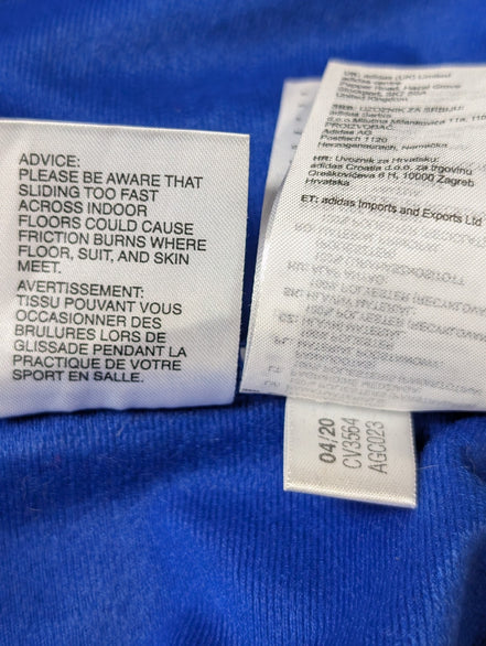 Veste Adidas Bleue Taille L Coupe Longue Sportswear Training Zippée - BEG