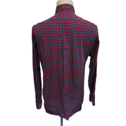 Chemise Ralph Lauren M Rouge Bleue Carreaux Logo Noir Button Down Shirt