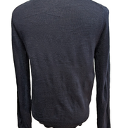 Pull U.S. POLO ASSN Col V 50% Laine Mérinos Bleu Marine Homme Taille S