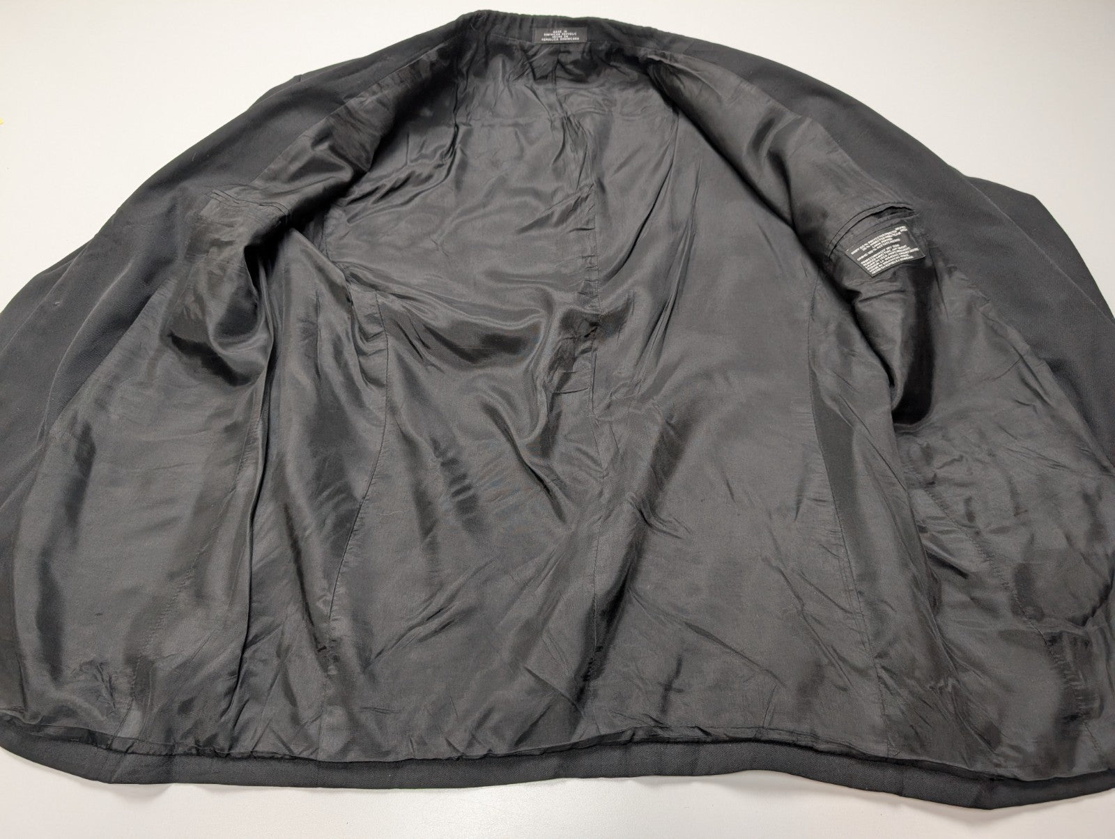 Veste Blazer homme noir mélange laine taille L épaulettes