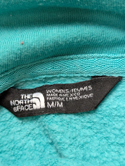 The North Face Sweat à Capuche Vert - Grand Logo Frontal - Taille M Femme