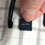Chemise Nautica Carreaux Noir et Blanc Taille M 100% Coton Manches courtes Poche