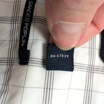 Chemise Nautica Carreaux Noir et Blanc Taille M 100% Coton Manches courtes Poche