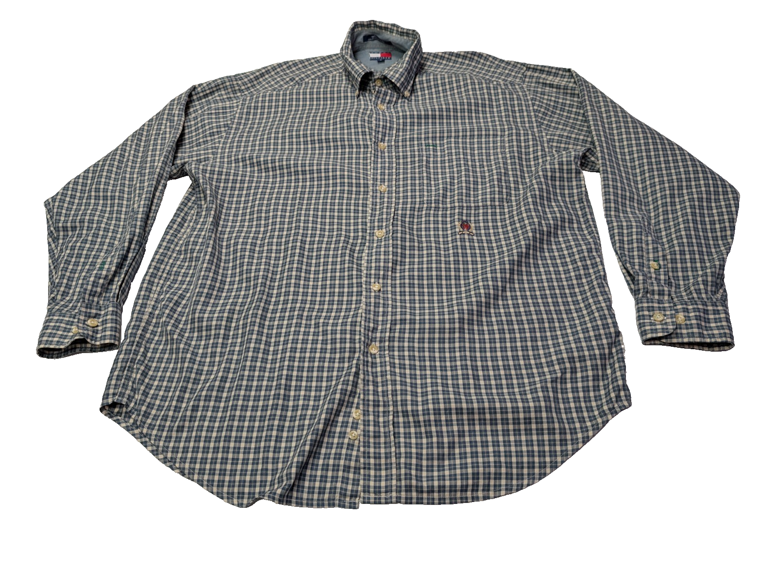 Chemise Tommy Hilfiger à carreaux taille M vintage taille plutôt XL #145msch