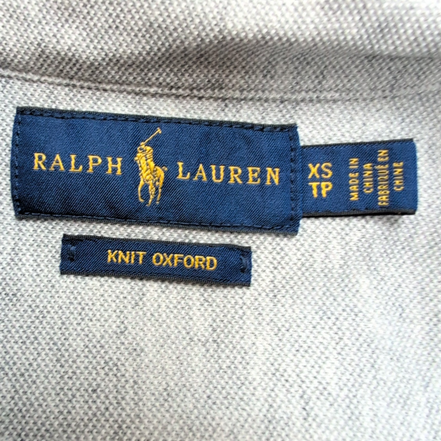 Chemise Ralph Lauren XS Coton Piqué Logo Marron Manches Longues Excellent État