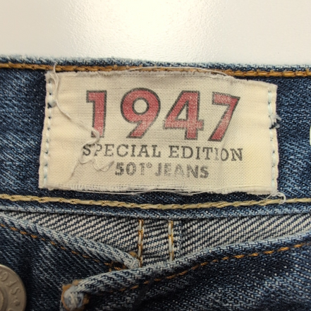 Levi’s 501 Jean Homme W33 L36 Bleu Foncé Vintage 1947 Pantalon Bouton