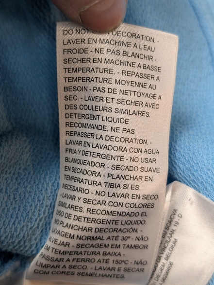 Sweat à capuche Levi's Bleu Ciel Logo Sérigraphié Taille L