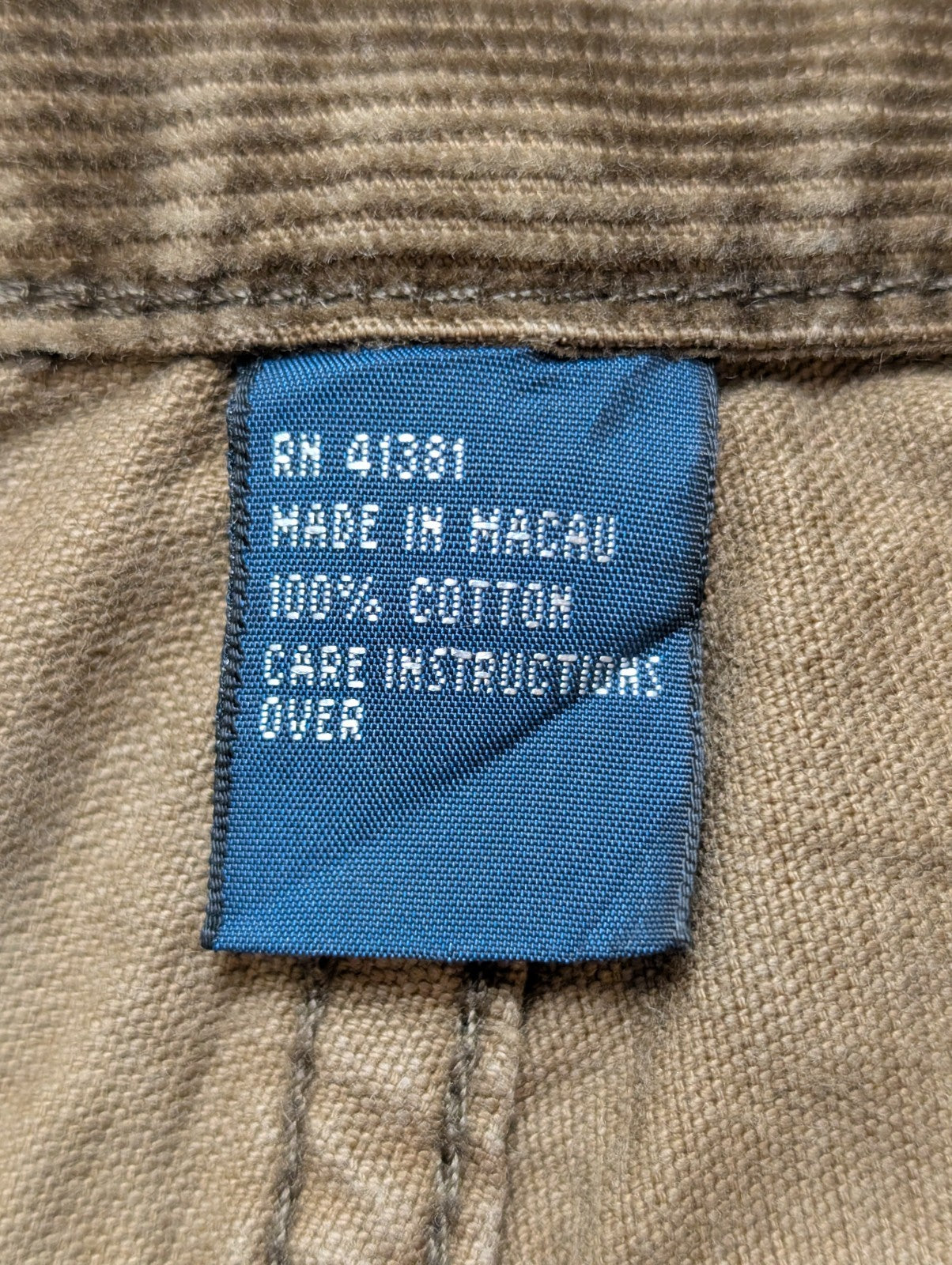 Pantalon Velours Côtelé Polo Ralph Lauren W38 L28 Beige Homme Vintage Jean