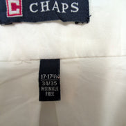 Chemise CHAPS Homme XL/XXL Blanche Manches Longues Matière Oxford
