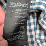 The North Face chemise bleu carreaux une poche taille M coton