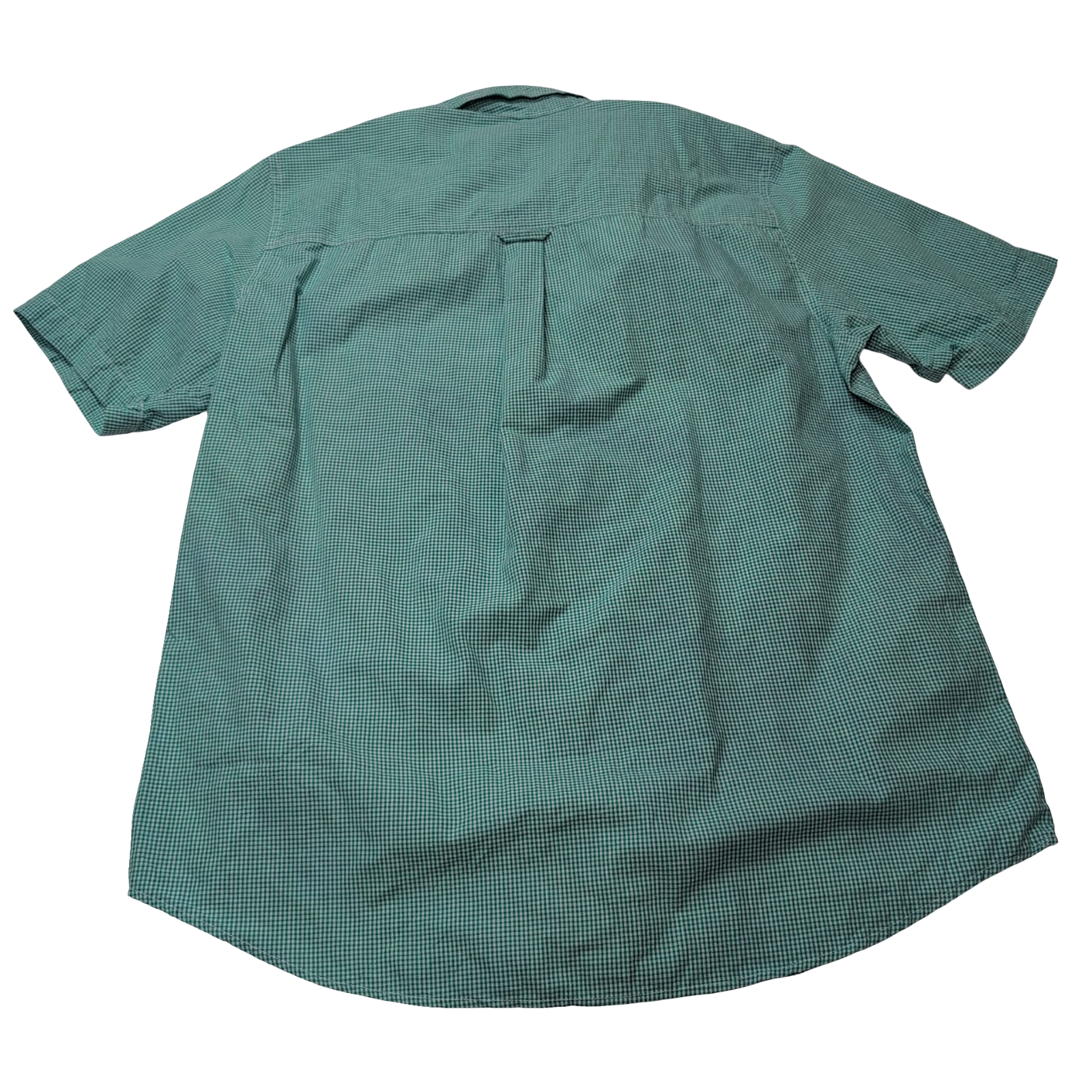Chemise CHAPS verte à carreaux manches courtes taille L #1e