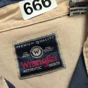 Wrangler Chemise Manche Courte Bleu Marine Unie Taille M Deux Poches