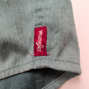 Chemise WRANGLER Homme L Verte Unie Manches Courtes 2 Poches à Rabat