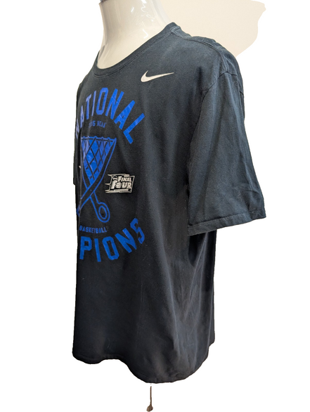 NIKE T-Shirt Homme XXL Noir NCAA 2015 CHAMPIONS Duke Basketball Rétro |103T