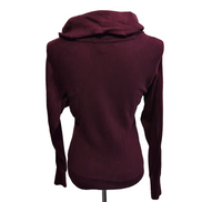 Pull Lauren Ralph Lauren Femme XS Bordeaux Col Bénitier Coton Modal