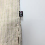 Chemise Patagonia 2XL Beige Vert Manches courtes Ventilée 2 Poches Outdoor