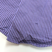 Chemise Apt. 9 L Slim Fit Stretch Violet Noir Carreaux Manches Longues
