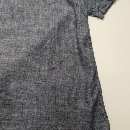 Chemise Patagonia Western XXL Bleu Marine Chanvre Coton Vintage Rare Mch courtes