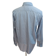 Chemise Lacoste Bleue À Carreaux Regular Fit FR 41 M Manches Longues