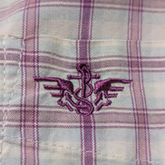 Chemise manches courtes Dockers violet à carreaux taille XXL #184msch