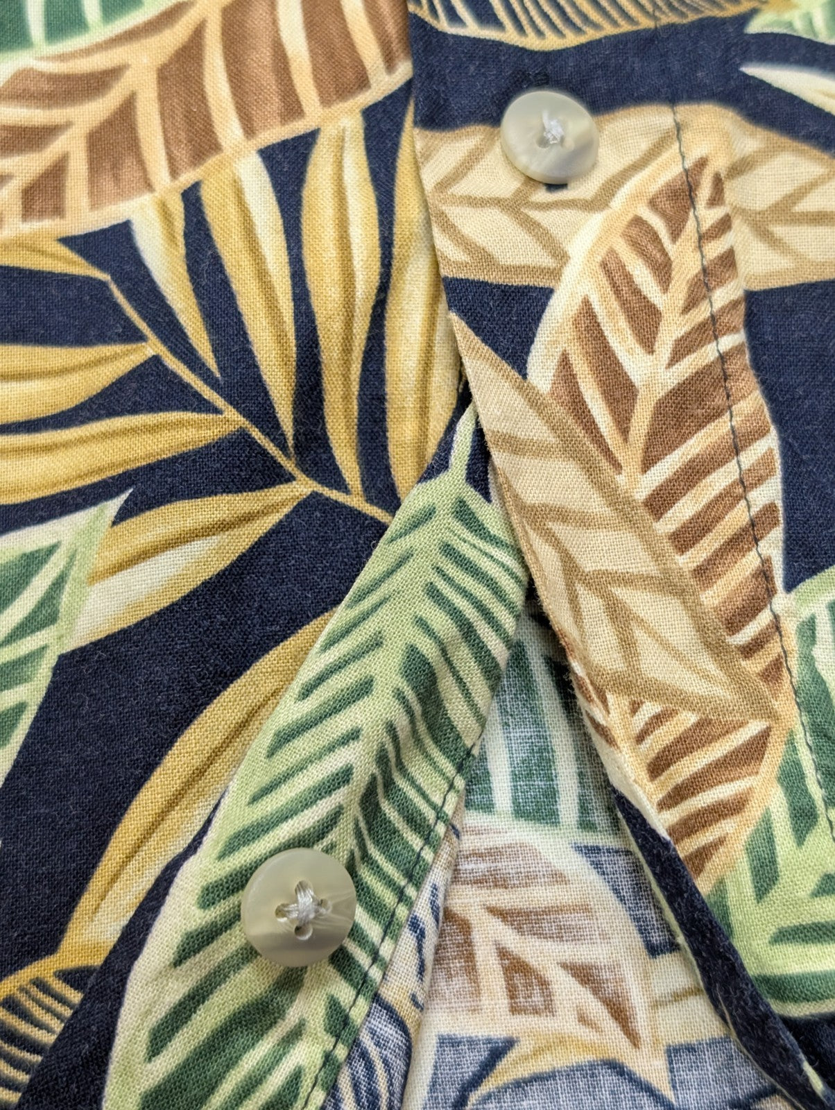 Chemise Hawaïenne Falcon Bay Gold Label Coton Noir & Beige - Taille XL