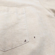Chemise Dickies XL XXL Beige Oxford 65% Coton Poche Logo Manches Longues