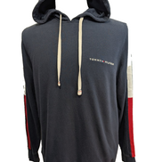 Sweat Fin à Capuche Tommy Hilfiger Bleu Marine - Logo Brodé - Taille M