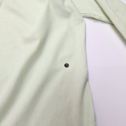 Chemise Montgomery Ward M/L Vert Pastel Col Pointe Made in Korea Vintage
