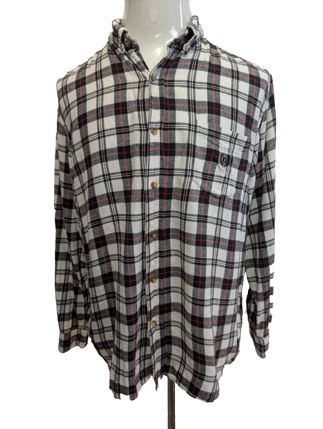 Chemise Flanelle CHAPS L Bûcheron Rouge Noir Blanc |279S