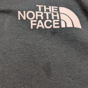 The North Face Sweat à Capuche Gris Anthracite Logos Rose Pâle - Taille M Homme