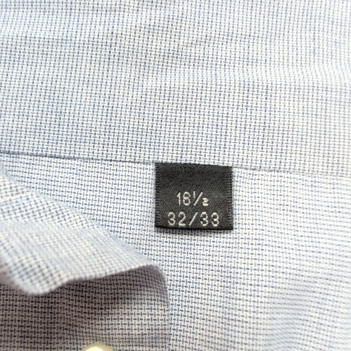 Chemise Pierre Cardin L/XL Bleu 60% Coton Poche Boutonnée Vtg Manches longues