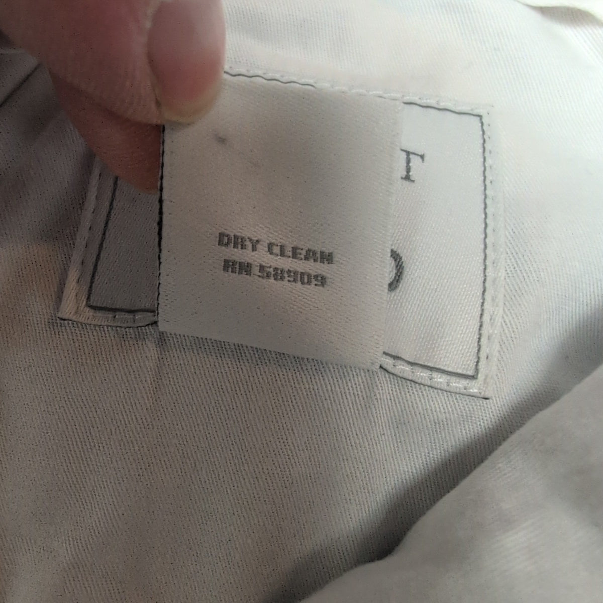 Pantalon Murano Baird McNutt 100% Lin Bleu Chino Taille W34 L34