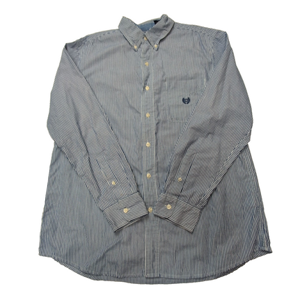 Chemise CHAPS bleue à rayures taille L #62e
