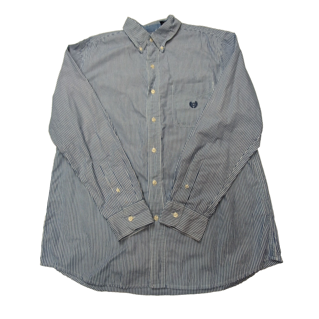 Chemise CHAPS bleue à rayures taille L #62e