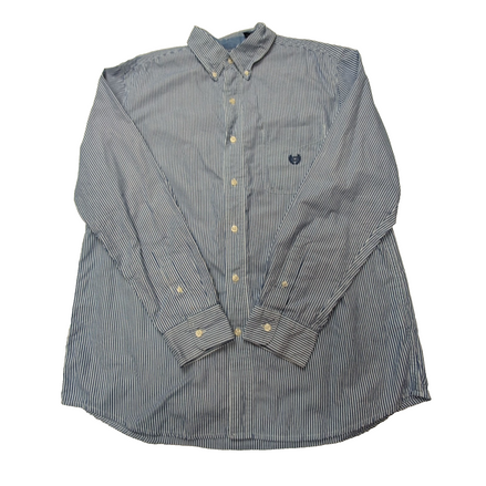 Chemise CHAPS bleue à rayures taille L #62e