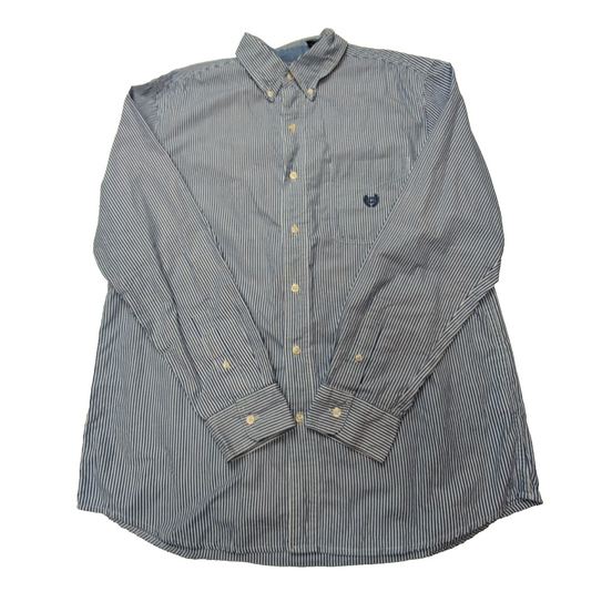 Chemise CHAPS bleue à rayures taille L #62e