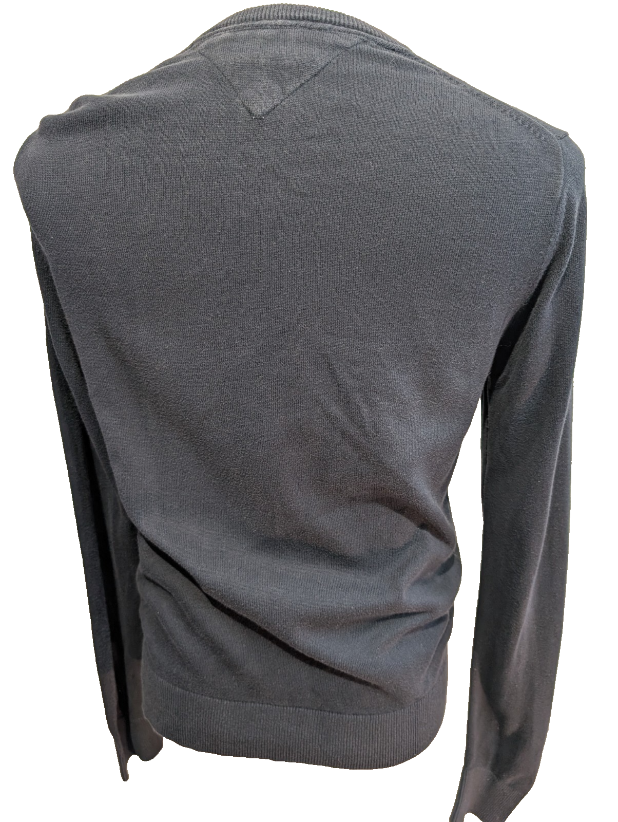 Pull Tommy Hilfiger - Col V - Bleu Marine - Premium Cotton - Taille S