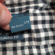 Chemise Ralph Lauren Classic Fit L Vichy Bleu Noir Manches Courtes