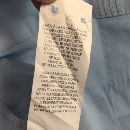 Chemise Hawaïenne Havanera Cuba Panama L Bleu Clair 4 Poches Manches Courtes