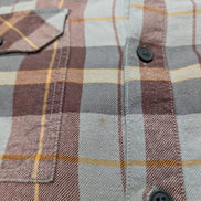 🏔️ Chemise COLUMBIA Taille L Flanelle Outdoor Carreaux Marron 2 poches