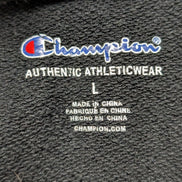 Short Coton Noir Champion Grand Logo Brodé Taille S 3 Poches